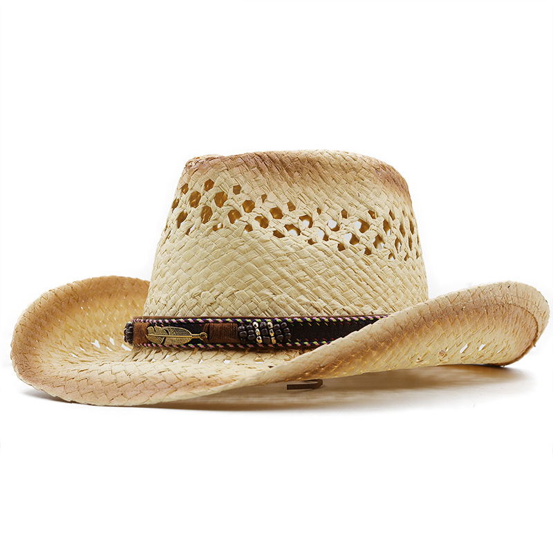 Bucket Hat Straw - Topi Jerami Koboi Buatan Tangan Lembut